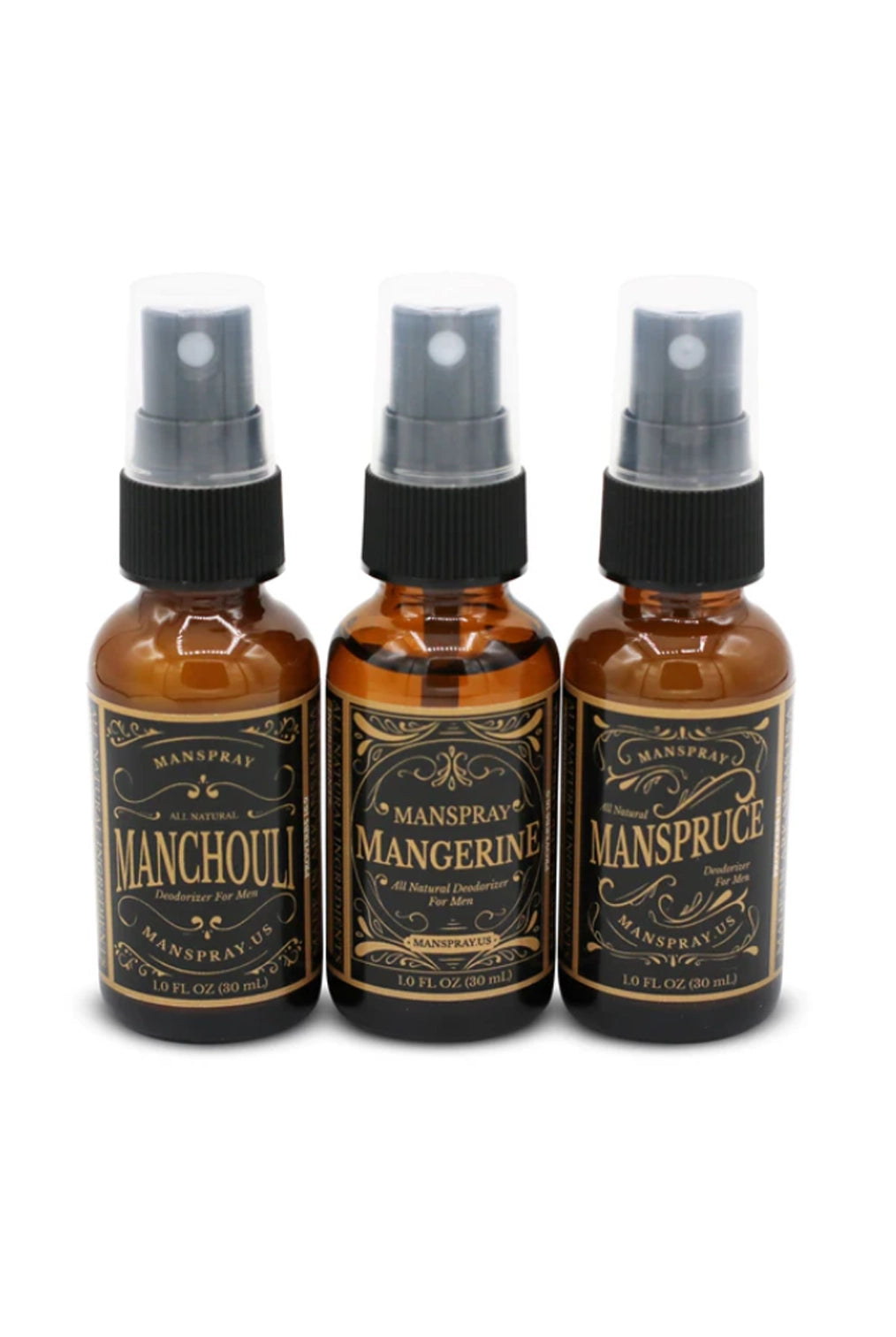 Manspray Natural Deodorant Sampler Kit