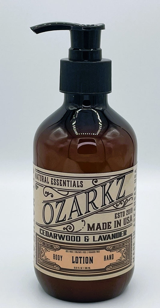 Ozarkz Body Lotion | Cedarwood & Lavandin