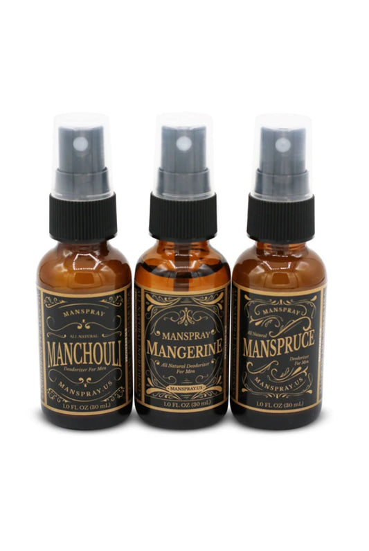 Manspray Natural Deodorant Sampler Kit