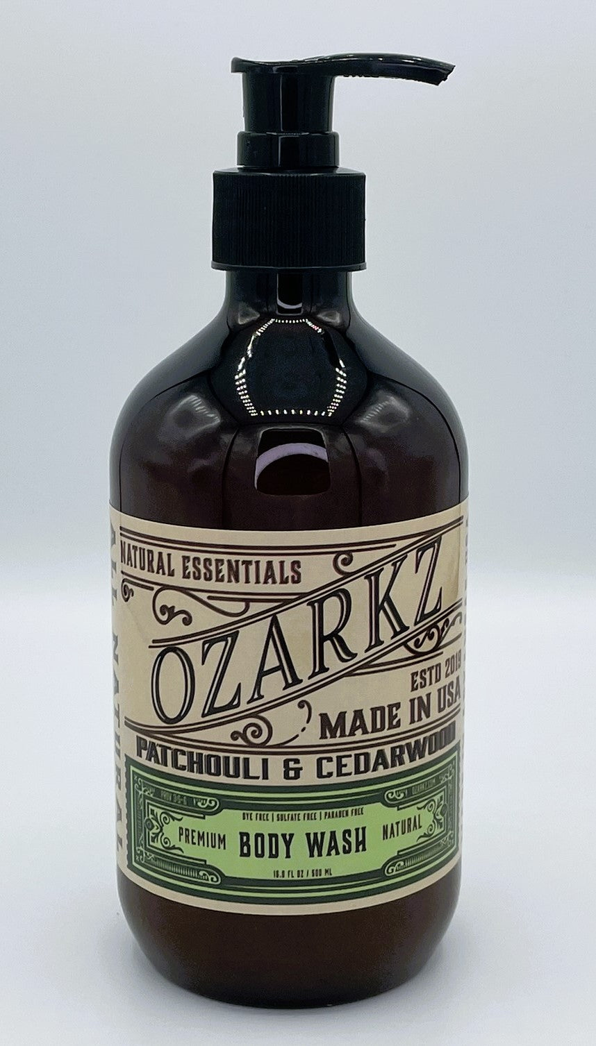 Ozarkz Body Wash | Patchouli & Cedarwood